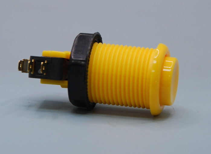 Yellow Pushbutton w/ .187 Horizontal Microswitch