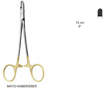 Product Vet Spectrum Torsadeurs de fil Mayo-Haberisser, 6 po, carbure de tungstène, 3 mm large pointe ronde Image