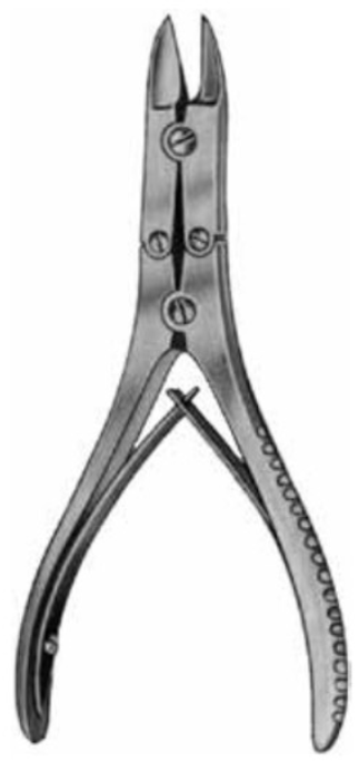 Product Vet Spectrum Pinces coupantes osseuses Bohler, 6 po (15 cm), droites, double action, Sharp Image