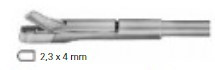 Product Vet Spectrum Tige interchangeable de poinçon de biopsie, 7,5 po (19 cm), Uni-Townsend, droite, pointe 2,3 x 4 mm Image