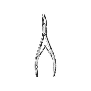 Product Vet Spectrum Rongeur Micro Friedman, 5,5 po (14 cm), courbé, simple action, mâchoire de 1,5 mm Image