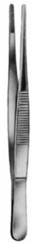 Product Vet Spectrum Thumb Dressing Forcep, 8" (20cm), Serrated, Narrow Jaw | SAH.722530 Image