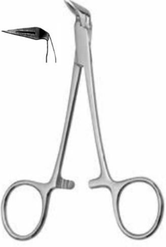 Product Vet Spectrum Stieglitz Splinter Forcep, 5.25" (13.5cm), 90 Degree Angled | SAH.722668 Image