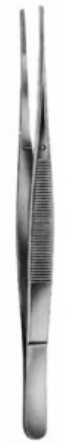 Product Vet Spectrum Potts-Smith Dressing Forcep, 8.25" (21cm), Straight, Serrated, TC, 2.0mm Tip Width | SAH.723005 Image