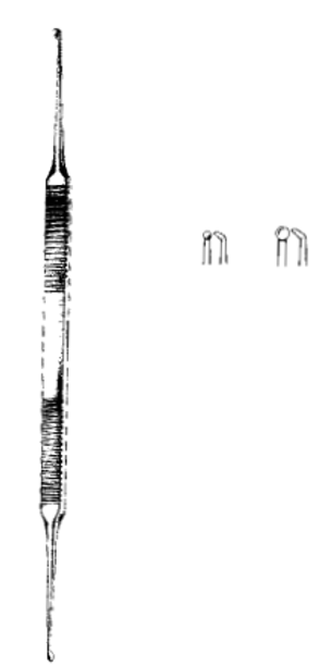 Product Spectrum House Curette, 6" (15cm), Straight, Double Ended, Strong Angled/Angled, 1.0mm x 1.2mm Tips | SAH.723892 Image