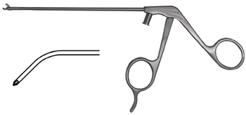 Product Spectrum Hook Scissor, 5.1" (130mm) Working Length, 2.8mm Tip Width, 45 Degree Curved Left | SAH.725006 Image