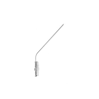 Product Vet Spectrum Frazier Suction Tube, 4.33" (110mm) Working Length, 45 Deg. Angled, 10 Fr. (3.3mm) | SAH.741137 Image