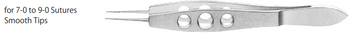 Product Spectrum Harms Tying Forcep, 4" (8.5 cm), Straight, Micro Tips for Tying 7-0 to 9-0 suture | SAH.760241 Image