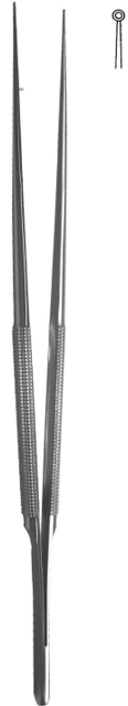 Product Vet Spectrum Micro Ring Forcep, 8.75" (22 cm), Straight, 1.2 mm Ring Tip | SAH.760281 Image
