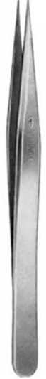 Product Vet Spectrum Pinces de joaillier style suisse, 4,75 po (12 cm), droites, Style #1, 0,3 mm pointes extra fines Image