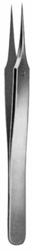 Product Vet Spectrum Pinces de joaillier style suisse, 4,75 po (12 cm), droites, Style #4, 0,2 mm pointes extra fines Image