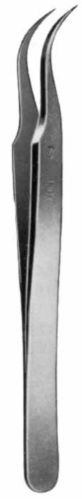 Product Vet Spectrum Pinces de joaillier style suisse, 4,75 po (12 cm), courbées, Style #7, 0,25 mm pointes extra fines Image