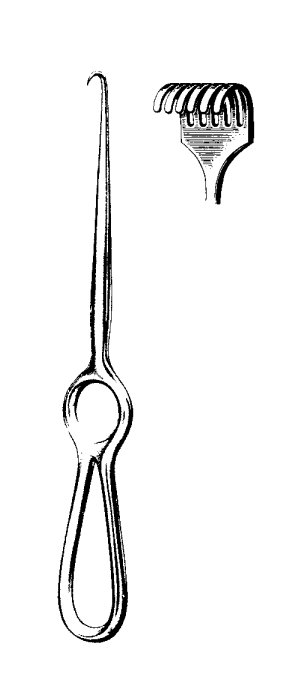 Product Spectrum Volkmann Retractor, 8.5in (21.5cm), 6 Prongs, Blunt | SAH.20-1082 Image