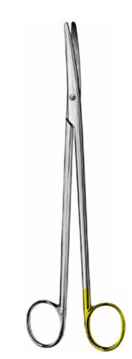 Product Vet Spectrum Metzenbaum Scissor, 8in (20cm), Curved, Supercut | SAH.701845 Image