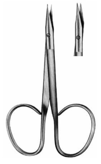 Product Vet Spectrum Ribbon Stevens Tenotomy Scissor, 3.75in (9.5cm), Curved | SAH.721167 Image