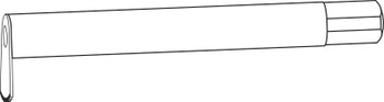 Product Aesculap Saw Blade for GB128R 8mm x 10.5mm x 0.5mm, 0.6mm incision width, Shank 55mm | GC583R Image