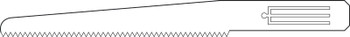 Product Aesculap Reciprocating Saw Blade, Sterile, 60mm x 9mm x 0.7mm, 0.9mm incision width | GC767R Image