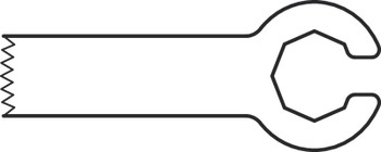 Product Aesculap Saw Blade for GD307 15mm x 5mm x 0.3mm, 0.3mm incision width | GD392R Image