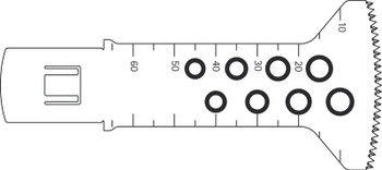 Product Aesculap Saw Blade Rapid Action 65mm x 41mm x 0.9mm | GE255R Image