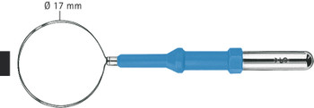 Product Aesculap Band Loop Electrode, Monopolar, Straight, 60mm (2.375in), 17mm Diameter,  Short Shaft: 4mm Diameter | GK118R Image