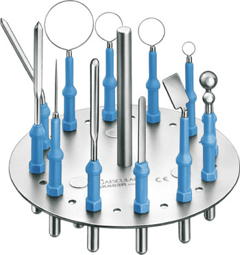 Product Aesculap Surgical Electrodes Set, 4mm Diameter, Consisting Of Container, Rack, 12 Electrodes | GK174R Image