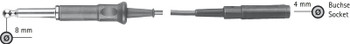 Product Aesculap Monopolar Connecting Cable, 3.5m, plug 8mm diameter, socket 4mm diameter | GK246 Image