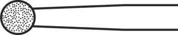 Product Aesculap ELAN 4 Ring Diamond Burr 3.0mm Diameter (1-ring) | GP153R Image