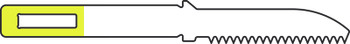 Product Aesculap ELAN 4 Micro Reciprocating Saw Blade 13mm x 0.3mm x 0.3mm, pkg/5 | GP542R Image