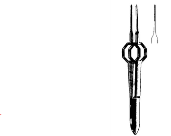 Product Spectrum Foerster Iris Dressing Forcep, 3.4 in. (8.5cm), Straight | SAH.24-7200 Image