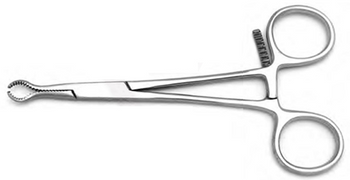 Product Spectrum Bone Reduction Forcep, 3.5" (9.5 cm), Small, Serrated, Circular Tip, Speedlock | SAH.35-1173 Image