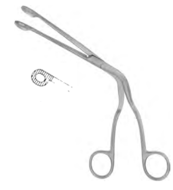Product Spectrum Magill Baby Catheter Forceps, 6.75" (17cm), Small Serrated Circular Tip | SAH.13-2520 Image