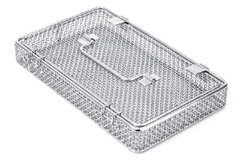 Product Vet Spectrum EverGreen Wide Sterilization Container Basket, With Lid and Handle, Wire (270x175x45mm) | SAH.K3611 Image