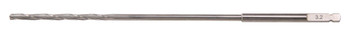 Product VOI 3.2mm Cannulated Quick Coupling Drill Bit, .062 Pin - (120.0mm Working L.) | CAN 3.2 170 QCK Image