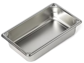 Product Spectrum High Sided Tray, 10" x 6.5" x 2", Stainless Steel | SAH.1002 Image