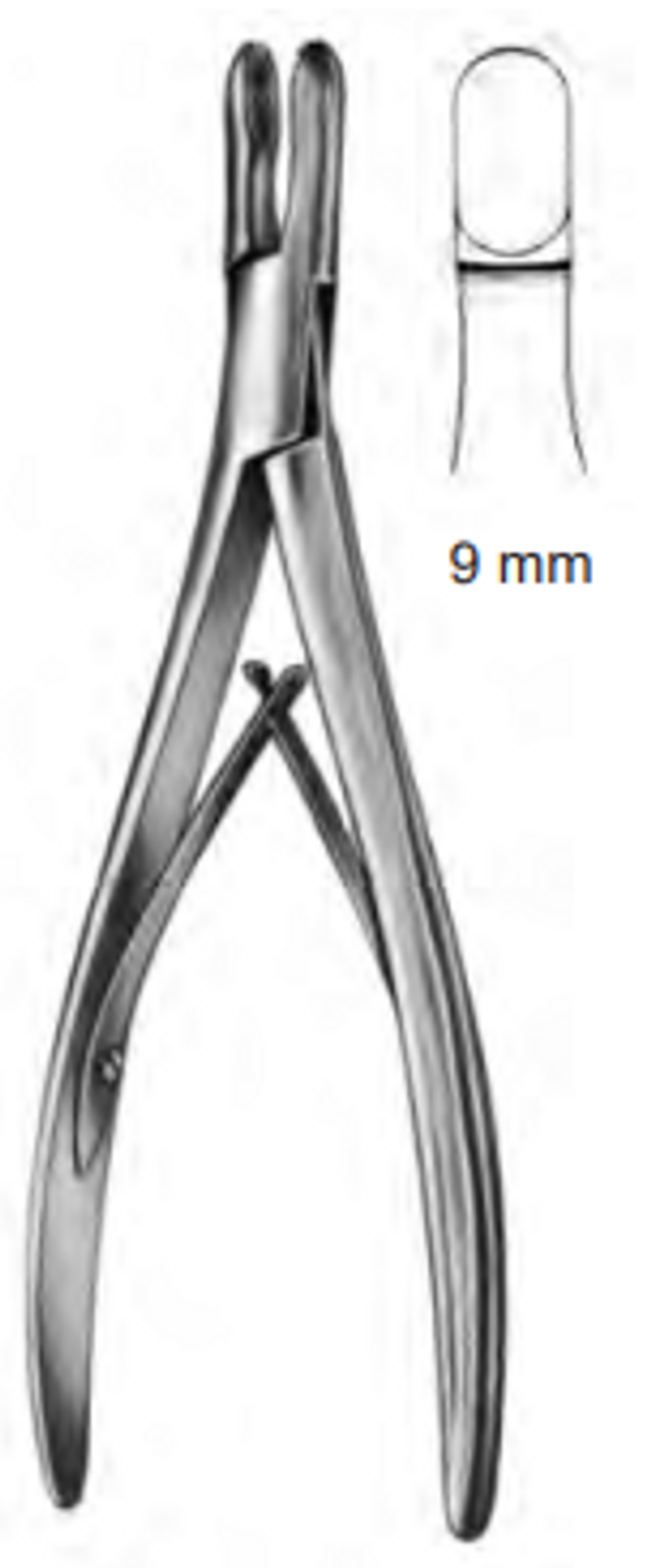 Product Spectrum Adson Bone Rongeur, 7.9" (20cm), Straight, Single Action, 9mm Jaw | SAH.731220 Image
