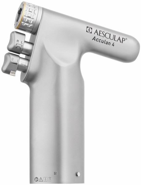 Aesculap Acculan 4 Mini Drill, Includes Funnel, Rinsing Adapt