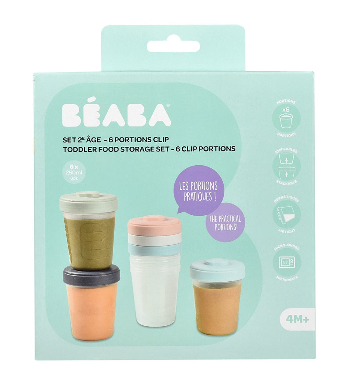 Beaba Multiportions Silicone Baby Food Storage Container, Baby Food  Containers, Food Storage Container, Snack Containers, Baby Essentials, Oven  and