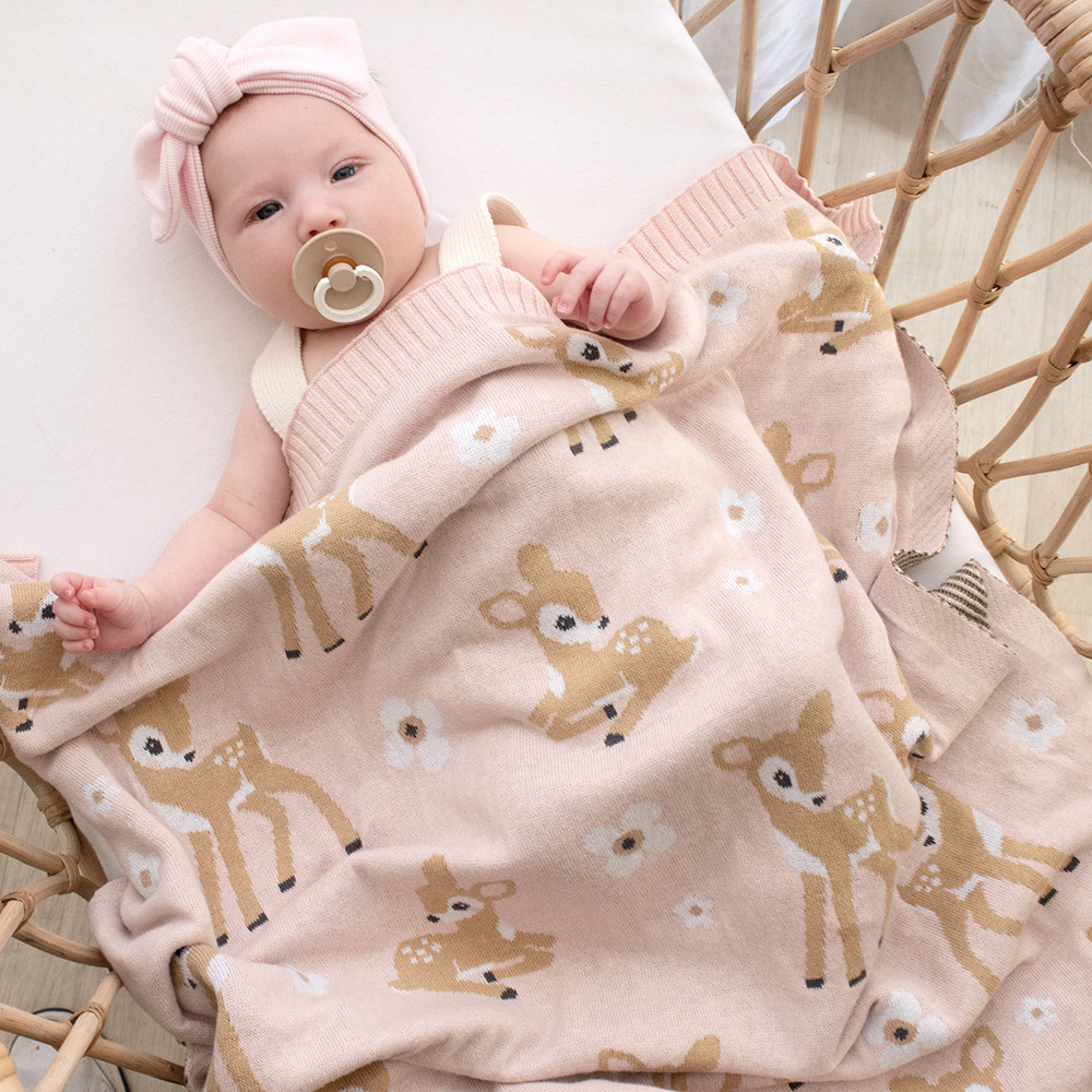 Living Textiles 100% Cotton Whimsical Baby Blanket - Babies.co.nz
