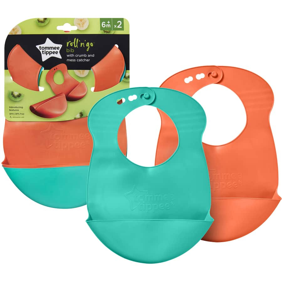 Tommee Tippee Roll 'n' Go Bibs 2-Pack 1