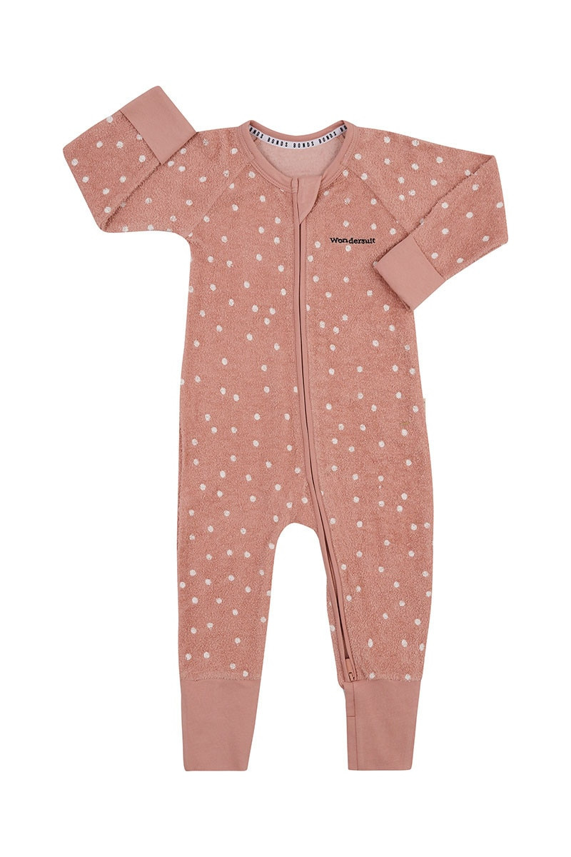 Bonds Poodlette Zip Wondersuit -Ditsy Dot Ceramic Dust