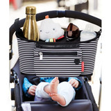 Skip Hop Stroller Organizer - Black/White Stripe