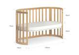 Buy Boori Eden Oval Cot - Beech Online - Babies Nz