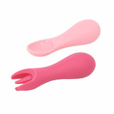 Marcus & Marcus Silicone Palm Grasp Spoon & Fork set