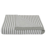 Living Textiles Cotton Knit Stripe Blanket