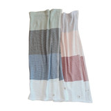 EcoSprout Organic Bassinet Blanket - Blush Stripe