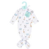 Aden & Anais Jungle Jammin Knotted Gown + Hat Set (0-3 Months)