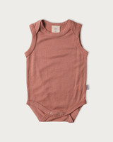 Babu Merino Singlet Bodysuit - Rose