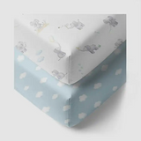 Living Textile Organic Jersey Cot Fitted Sheets