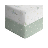 Living Textile Organic Jersey Cot Fitted Sheets