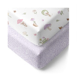 Living Textiles Organic Jersey Cot Fitted Sheets 2pk